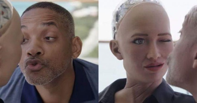 Hẹn hò với nữ robot Sophia, tài tử Will Smith chưng hửng vì bị đối phương hờ hững - Ảnh 6.