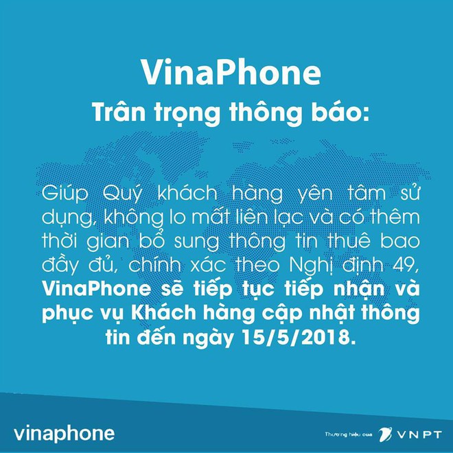 Vỡ trận đăng ký thông tin thuê bao: VinaPhone, MobiFone thông báo lùi thời hạn bổ sung thông tin - Ảnh 1.