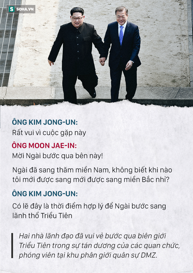 Những đoạn đối thoại thú vị giữa 2 ông Kim Jong-un và Moon Jae-in ở thượng đỉnh liên Triều - Ảnh 2.