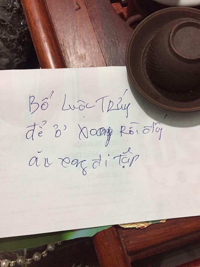 Mẩu giấy bố mẹ để lại trên bàn cho con khiến nhiều người rưng rưng xúc động - Ảnh 11.