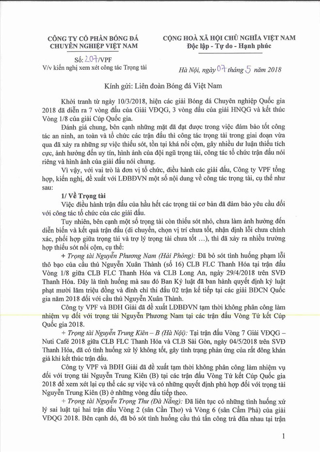 “Cuộc chiến” VPF và Ban trọng tài: “Sân chơi là của tao, luật của tao…” - Ảnh 3.