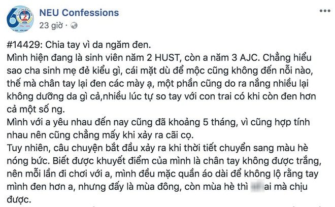 Bị bạn trai chia tay vì làn da, cô gái lớn tiếng: Da đen còn có thể trắng, nhưng lời nói ra không lấy lại được - Ảnh 1.