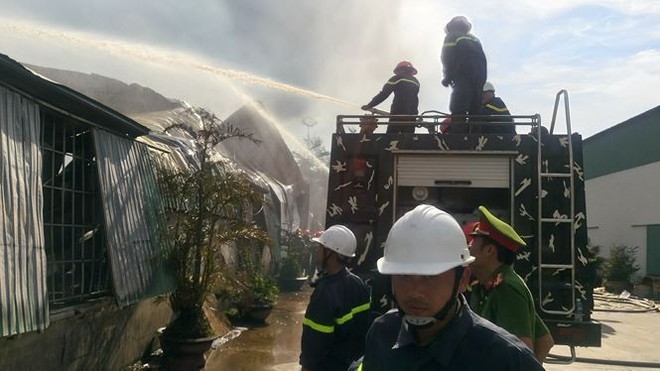 Cháy lớn nhà xưởng ở Bình Định, 400 người vật lộn với lửa đỏ - Ảnh 4.