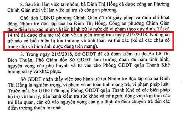Vụ bạo hành trẻ ở Đà Nẵng: Đưa 14 bé mầm non đi kiểm tra sức khỏe - Ảnh 4.