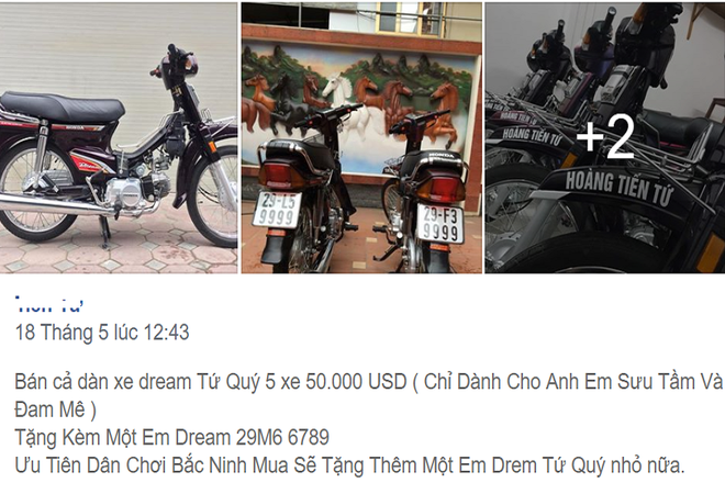 Tiết lộ bất ngờ về dàn xe Honda Dream biển tứ quý vừa rao bán 1,13 tỷ đồng - Ảnh 2.