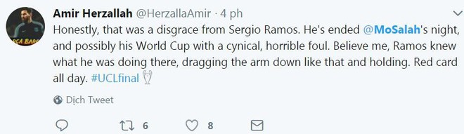 Tình huống Ramos bẻ vai Salah như võ sĩ MMA khiến fan phẫn nộ - Ảnh 6.