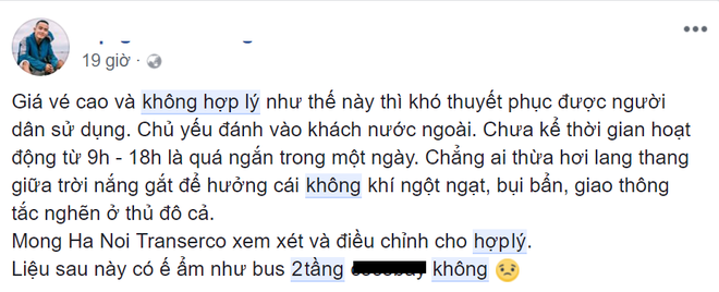 Vừa ra mắt được một ngày, khách phàn nàn chi tiền triệu đi xe buýt 2 tầng nhưng bất tiện - Ảnh 4.