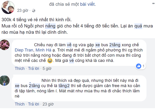 Vừa ra mắt được một ngày, khách phàn nàn chi tiền triệu đi xe buýt 2 tầng nhưng bất tiện - Ảnh 3.