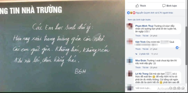 Dòng chữ cuối trên tấm bảng tin của ban giám hiệu khiến tất cả bật cười thích thú - Ảnh 1.