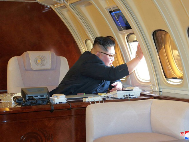 Triều Tiên công bố loạt hình ảnh cận cảnh máy bay chở nhà lãnh đạo Kim Jong-un sang TQ - Ảnh 8.