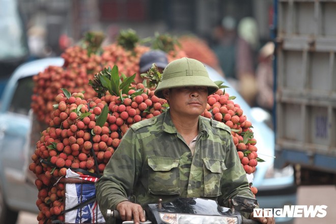 Ảnh: Dân Bắc Giang xếp hàng cả tiếng đồng hồ chờ cân vải - Ảnh 6.