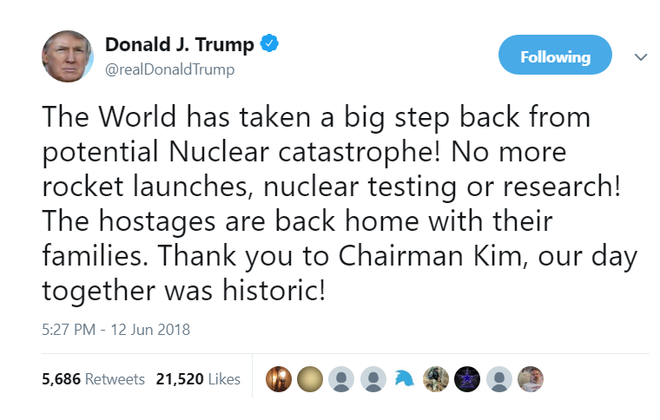 KCNA báo cáo chính thức: Triều Tiên và Mỹ sẽ phi hạt nhân hóa đồng thời và từng bước một - Ảnh 2.