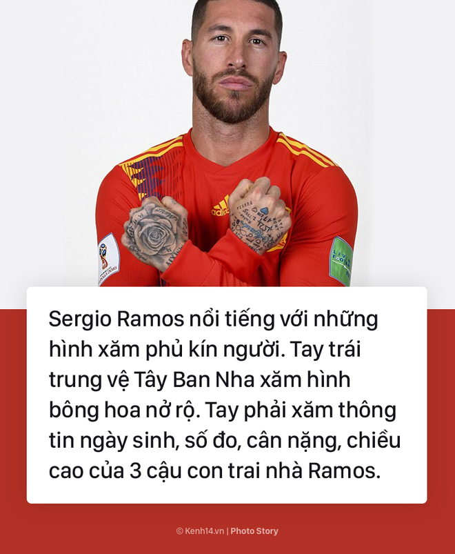 Ý nghĩa đằng sau những hình xăm kín tay của các cầu thủ dự World Cup 2018 - Ảnh 1.