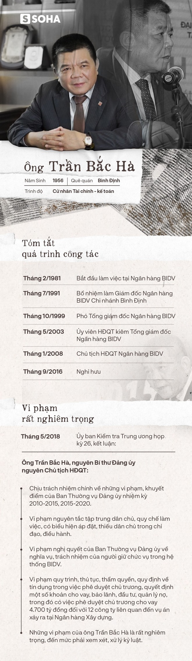 3 vi phạm nghiêm trọng của ông Trần Bắc Hà khi làm thuyền trưởng BIDV - Ảnh 1.