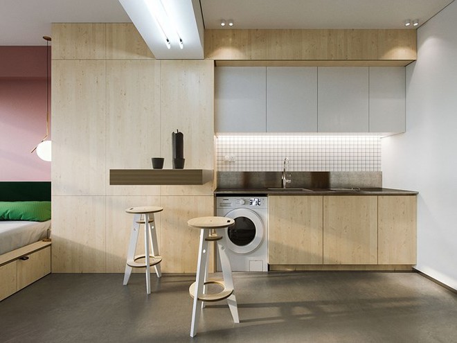 Căn hộ 23 m2 thiết kế theo phong cách tối giản - Ảnh 1.
