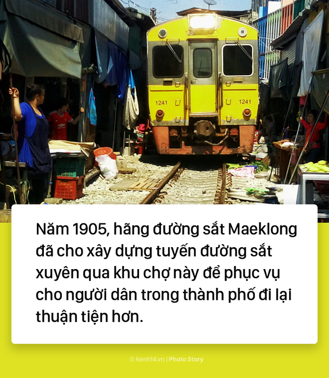 Ở Thái Lan có 1 khu chợ nằm chình ình ngay trên đường ray tàu hỏa - Ảnh 3.