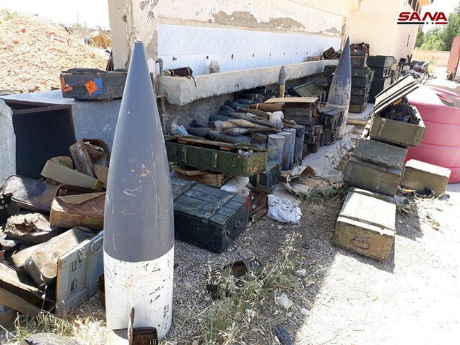 An ninh quân đội Syria thu giữ một số lượng lớn vũ khí trên địa phận tỉnh Idlib - Ảnh 2.