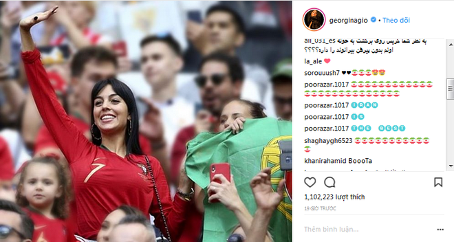 Bạn gái nóng bỏng của Ronaldo bị cổ động viên tuyển Iran khủng bố - Ảnh 2.