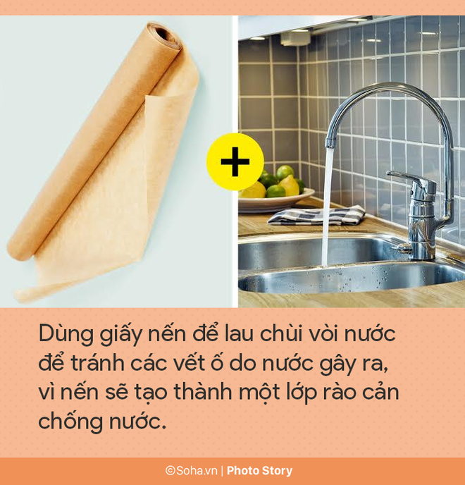 8 mẹo chùi rửa và dọn dẹp thông minh vừa hiệu quả lại tiết kiệm thời gian - Ảnh 7.