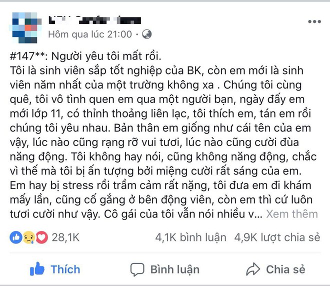 Người yêu tôi mất rồi: Câu chuyện xót xa gây bão mạng xã hội khiến bao người giật mình thức tỉnh - Ảnh 1.