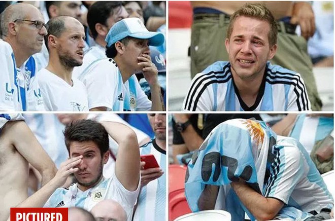 Fan khóc hết nước mắt vì Argentina và Messi chia tay World Cup - Ảnh 1.