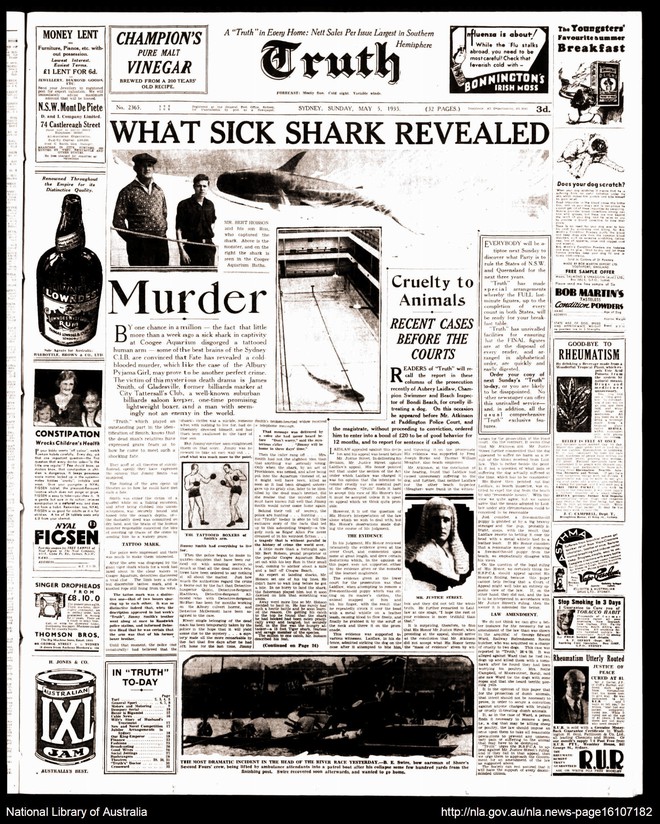 Úc: Cá mập ở thủy cung nôn ra cánh tay người hé lộ vụ án mạng nổi tiếng hơn 8 thập kỷ cảnh sát phải bó tay - Ảnh 7.