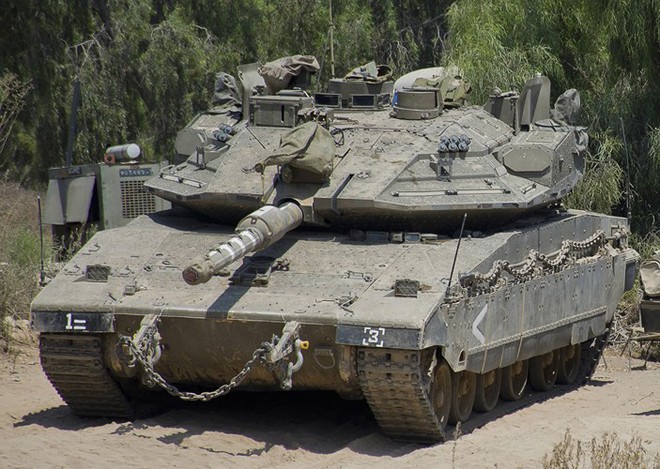 Ảnh: Sức mạnh “vua tăng” Merkava Mk-4 của quân đội Israel - Ảnh 6.