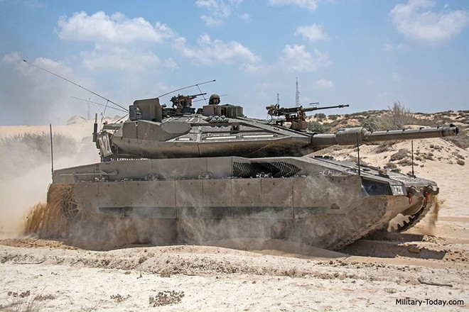 Ảnh: Sức mạnh “vua tăng” Merkava Mk-4 của quân đội Israel - Ảnh 7.