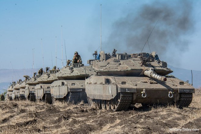 Ảnh: Sức mạnh “vua tăng” Merkava Mk-4 của quân đội Israel - Ảnh 8.