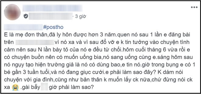 Không muốn đi bước nữa nhưng lại bị gài có thai, mẹ đơn thân bối rối chẳng biết phải làm sao - Ảnh 1.