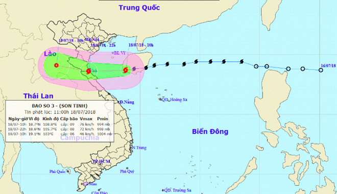 Bão số 3 giật cấp 11 tấn công đất liền Nghệ An, Hà Tĩnh - Ảnh 1.