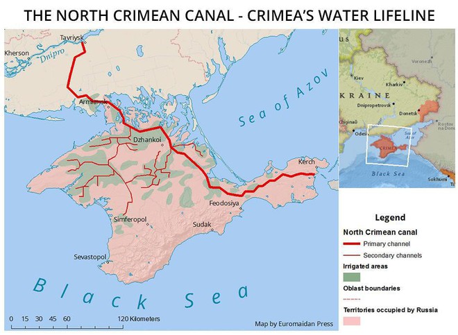 Hậu World Cup, Nga sẽ động binh với Ukraine vì tranh chấp nguồn nước tại Crimea? - Ảnh 1.