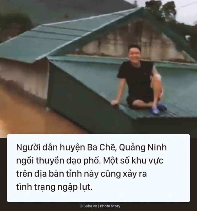 [Photo Story] Cảnh phố như sông ở nhiều tỉnh thành sau cơn bão số 3 - Ảnh 7.