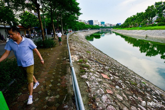 Bất ngờ hình ảnh sông Tô Lịch lột xác nên thơ sau đợt mưa dài ngày - Ảnh 12.