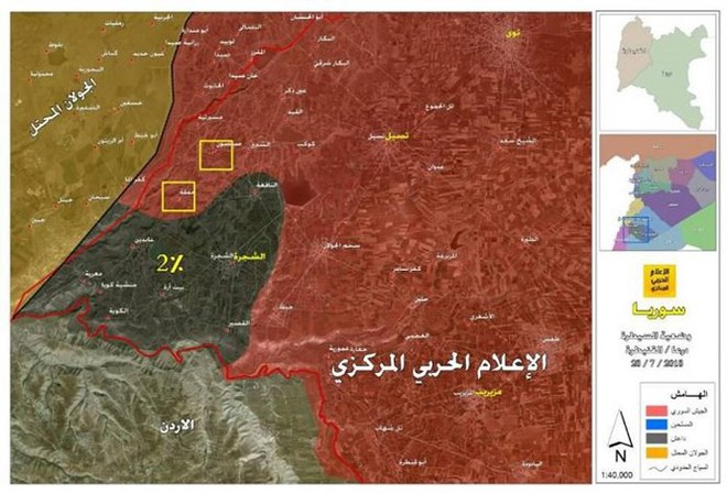 IS chỉ còn 2% diện tích Daraa, quân đội Syria chuẩn bị xóa sổ hoàn toàn nhóm khủng bố - Ảnh 1.