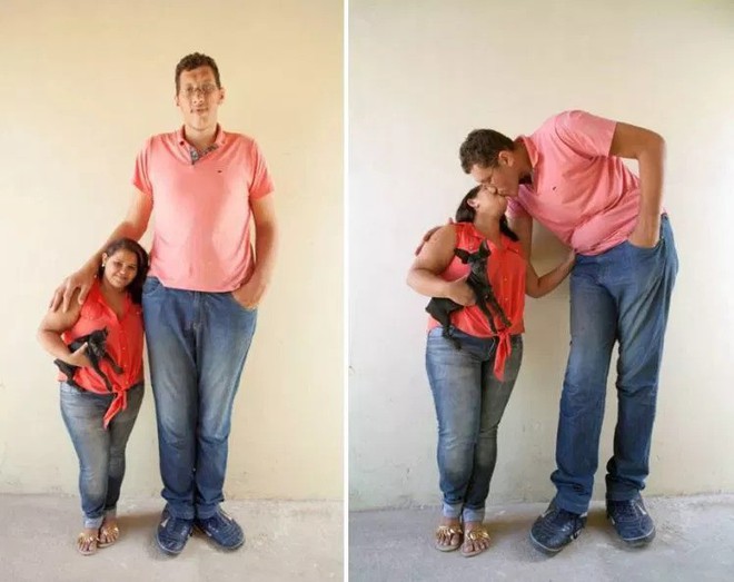 Chuyện tinh cổ tích của thanh niên cao gấp đôi bạn gái: Khi chàng 2 mét còn nàng vừa tròn mét mốt không hơn - Ảnh 1.
