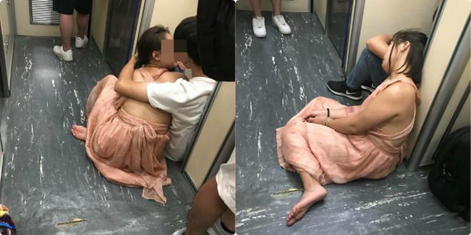 Trước cửa nhà vệ sinh trên tàu ở Đài Loan, hành động của cặp đôi người Việt khiến tất cả xấu hổ - Ảnh 3.