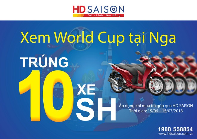 Giải nhiệt World Cup, ngập tràn ưu đãi từ HD SAISON - Ảnh 1.