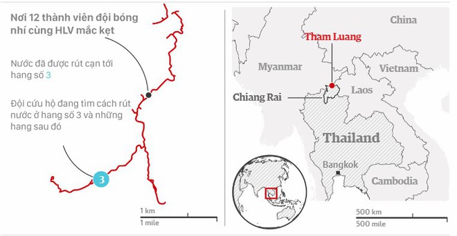 Đội bóng Thái Lan bị mắc kẹt: Bão lớn sắp ập tới, hàng trăm máy bơm chạy đua với trời - Ảnh 1.