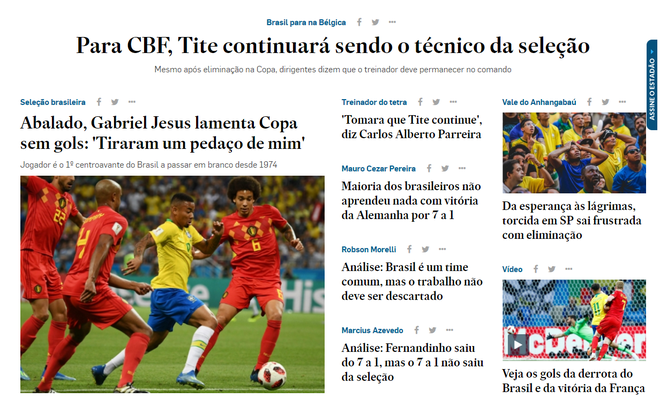 Báo Brazil ngỡ ngàng, không cảm xúc trong ngày đội nhà bị Bỉ loại khỏi World Cup - Ảnh 8.