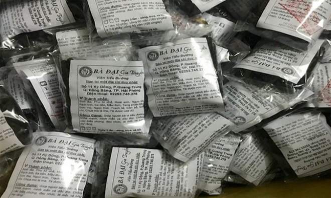 Thu giữ hàng nghìn gói ‘thuốc tiên’ không phép chữa bệnh tiểu đường - Ảnh 3.