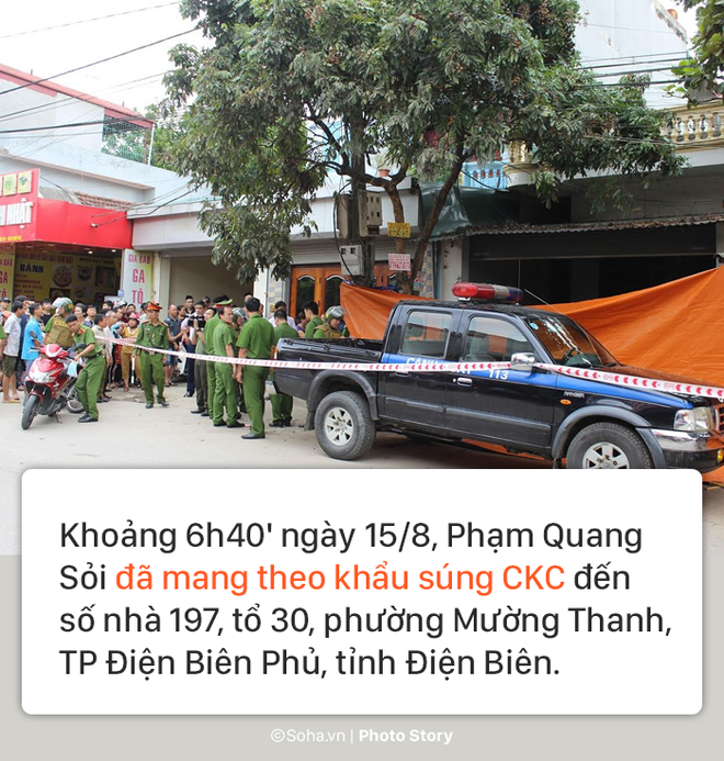 [PHOTO STORY] Hiện trường vụ hung thủ dùng súng CKC bắn chết vợ chồng giám đốc ở Điện Biên - Ảnh 1.