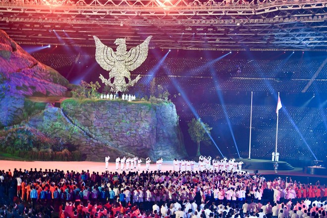 KẾT THÚC lễ khai mạc đầy tham vọng của chủ nhà Asiad 2018 - Indonesia - Ảnh 6.