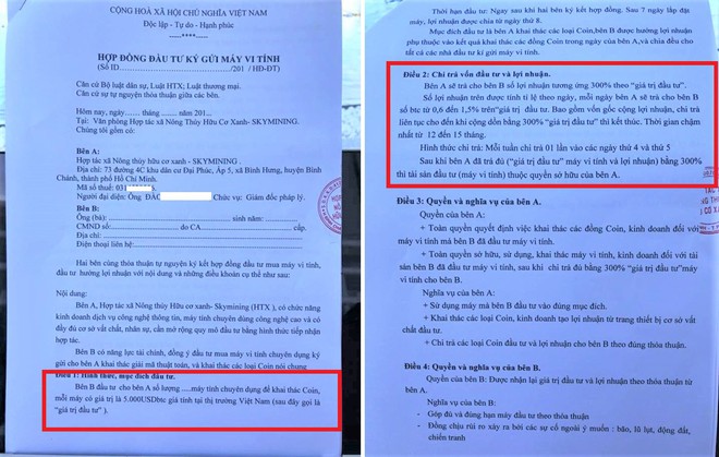 Sky Mining và bản hợp đồng “ma” qua mặt hàng trăm nhà đầu tư - Ảnh 1.