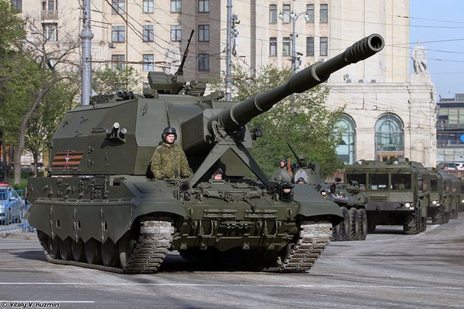 Ảnh: Sức mạnh siêu pháo tự hành 2S35 Koalitsiya-SV của Nga - Ảnh 9.