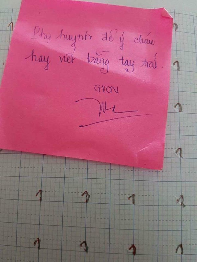 Chỉ một tờ giấy nhắn của cô giáo, dân mạng tranh cãi nảy lửa: Trẻ lớp 1 nên viết tay trái hay tay phải? - Ảnh 2.