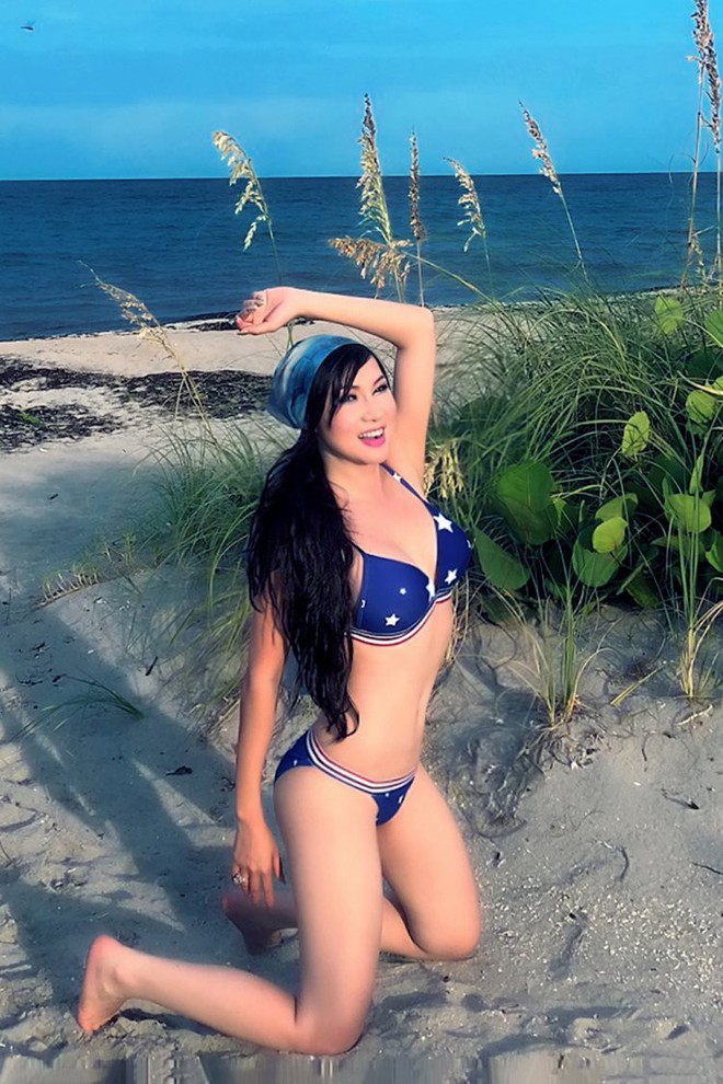 Em gái kết nghĩa của ca sĩ Ngọc Sơn - Kavie Trần khoe thân hình nóng bỏng với bikini - Ảnh 2.