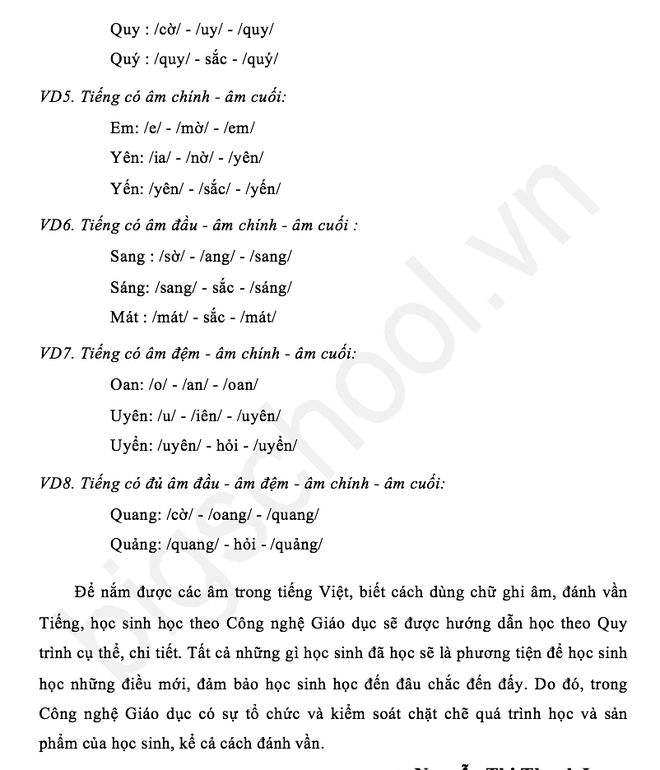 Đánh vần Tiếng Việt theo sách Công nghệ giáo dục như thế nào? - Ảnh 6.