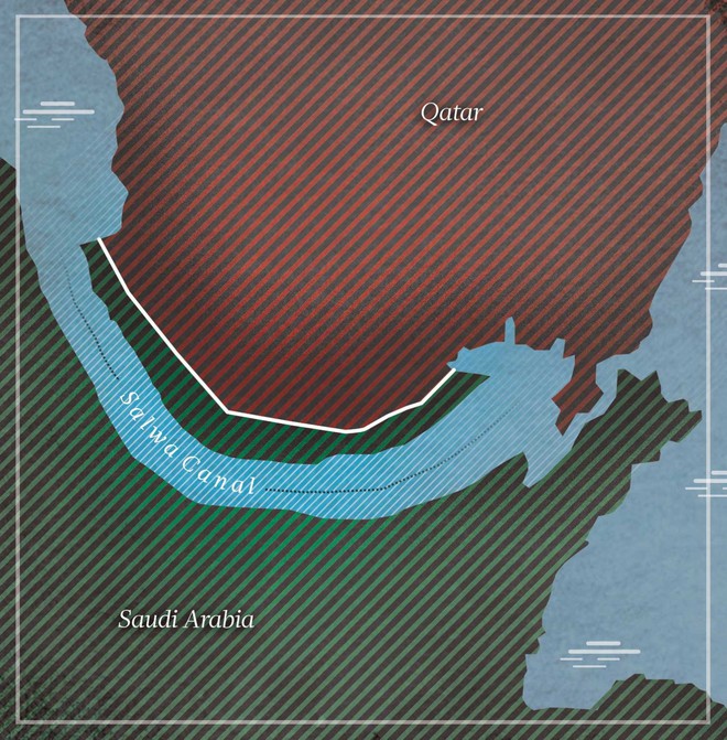 Dự án khủng: Ả Rập Saudi quyết xóa sạch biên giới trên bộ, cô lập Qatar thành quốc đảo - Ảnh 1.