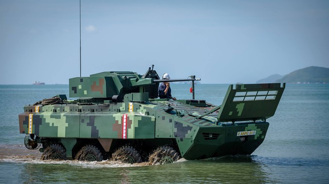 Cận cảnh Thái Lan đưa xe thiết giáp tự chế tạo đi “học bơi” - Ảnh 5.